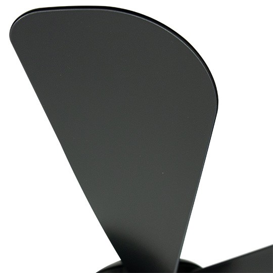 Mitea Plafonski Ventilator Metalni 50W, 7800 m³/h, 20W LED, Crni, Područje do 35 m² - Plafonski ventilatori
