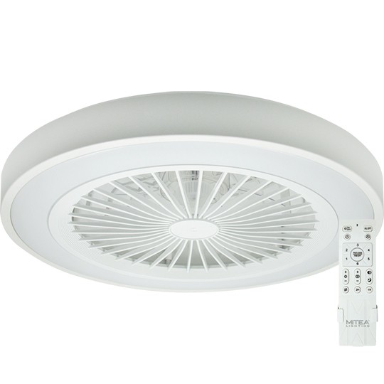Mitea Plafonski Ventilator sa LED Svetlom 20W, 2500 m³/h, CCT 3000 do 6500K, Ø500 mm - Plafonski ventilatori