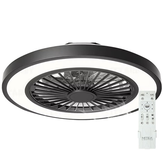 Mitea Plafonski Ventilator sa LED Svetlom 20W, 2500 m³/h, CCT, Ø500 mm, Alternativna Boja - Plafonski ventilatori