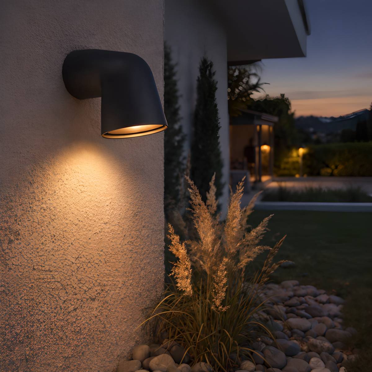 M952030 C Max.35W crna IP44 1xGU10 baštenska zidna lampa Mitea Lighting