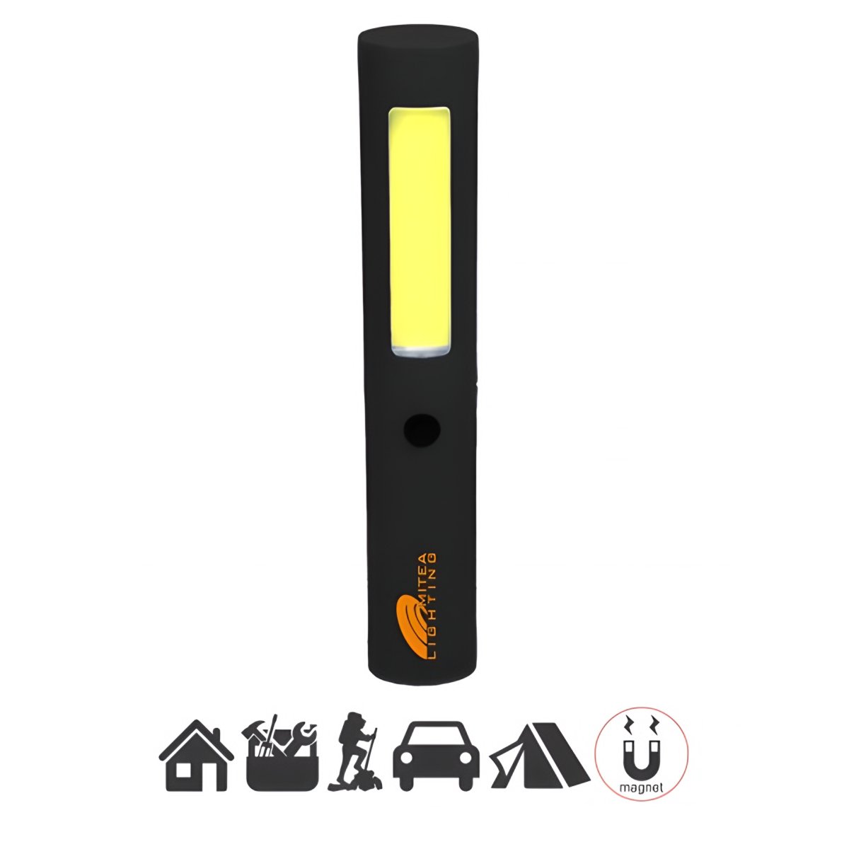 Mitea M701050 izdužena COB LED lampa 1W 150 lm sa magnetom, 3xAAA