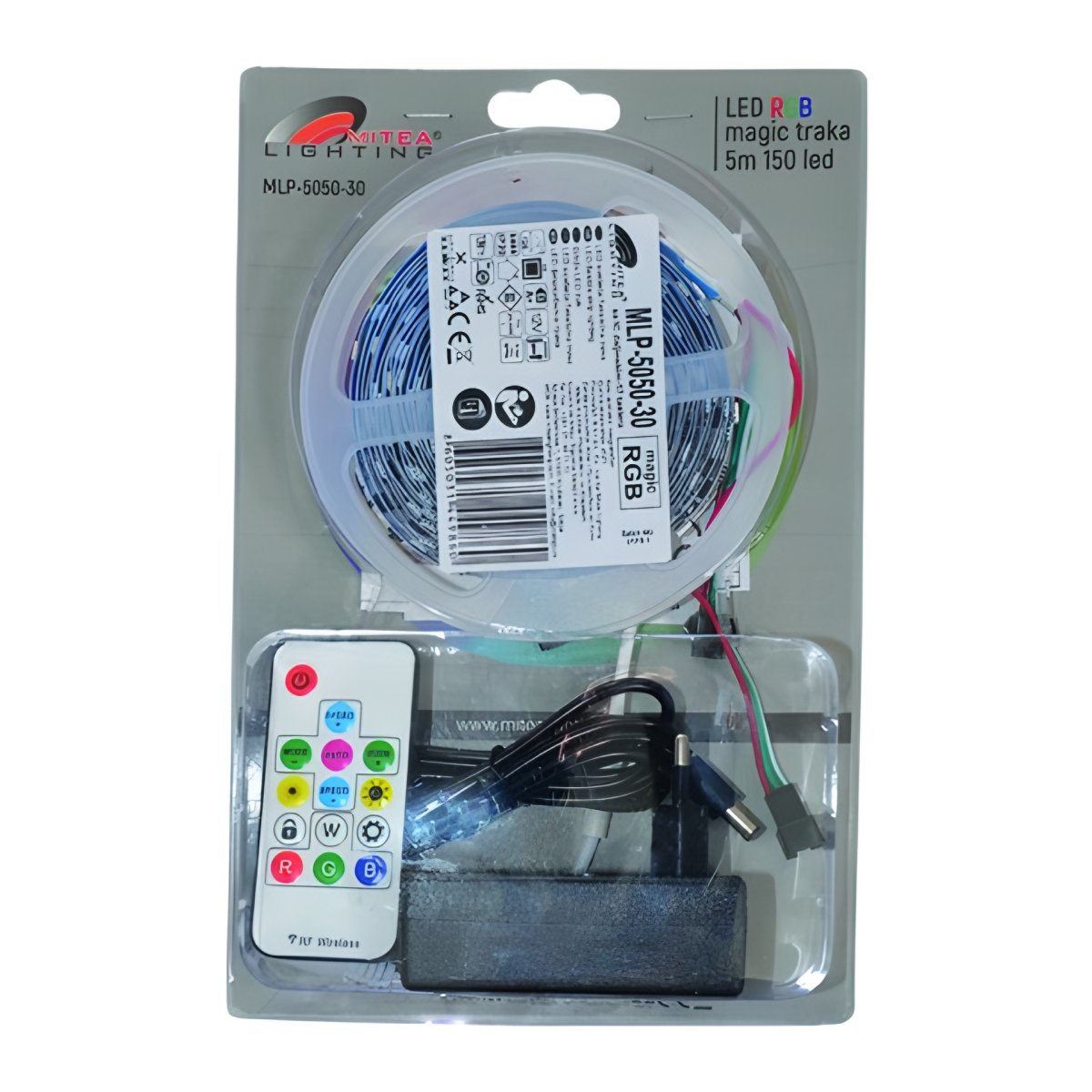 Mitea MLP-5050-30 Magic RGB LED traka 12V 7,2W/m IP20, 5m, set sa daljinskim