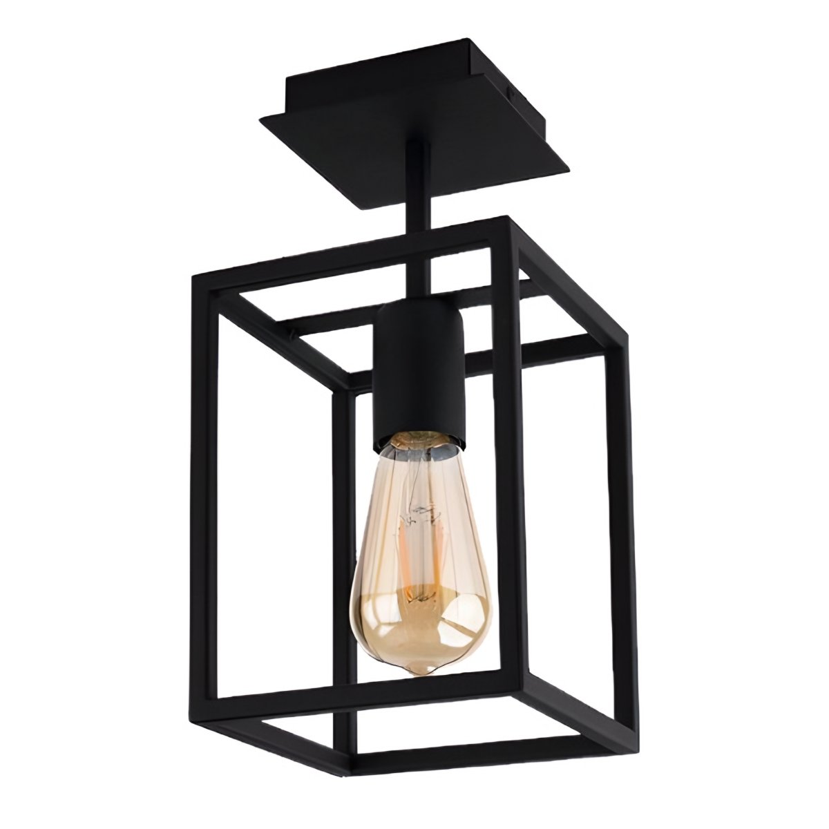 Mitea M11072 plafonska lampa kavez, crna, 1xE27