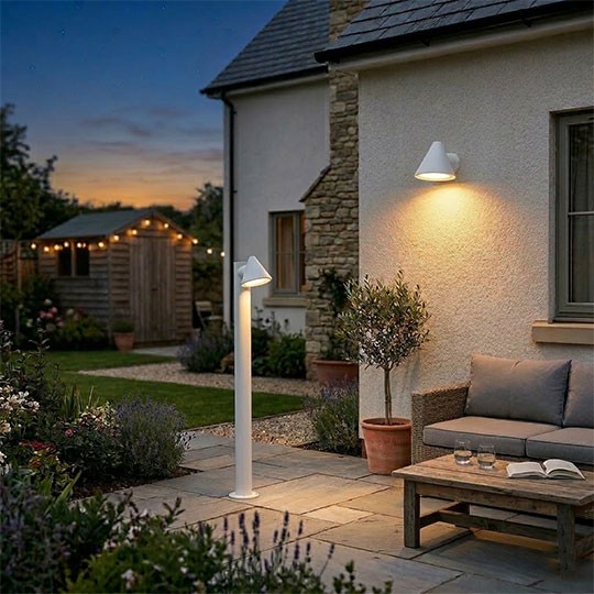 M2018/100-W Max.1x35W mat bela IP44 1xGU10 stubna spoljna lampa Mitea Lighting