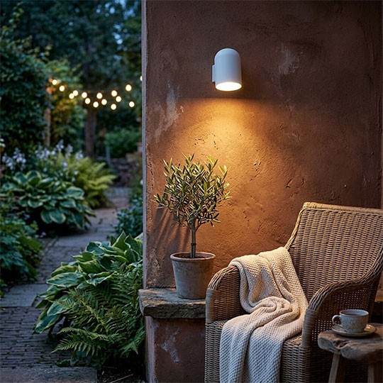 M245-W Max.1x35W mat bela IP65 1xGU10 zidna spoljna lampa Mitea Lighting