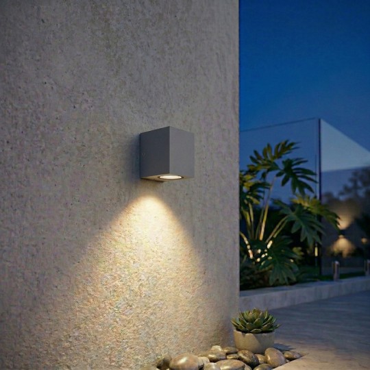 M952021 A Max.35W antracit siva IP44 1xGU10 baštenska lampa zidna Mitea Lighting