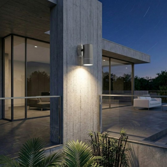 M951010 A Max.35W antracit siva IP54 1xGU10 baštenska lampa zidna Mitea Lighting