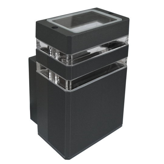 M036 II A Max.1x35W antracit siva IP44 1xGU10 dva reda lampa zidna Mitea Lighting