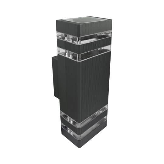 M035 II A Max.2x35W antracit siva IP44 2xGU10 dva reda lampa zidna Mitea Lighting