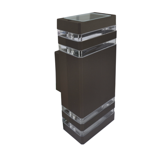 M035 II B Max.2x35W braon IP44 2xGU10 dva reda zidna lampa Mitea Lighting
