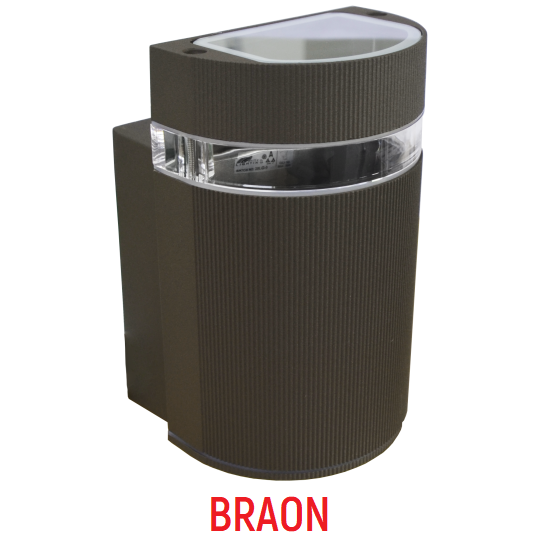 M038 B Max.1x35W braon IP44 1xGU10 zidna lampa Mitea Lighting