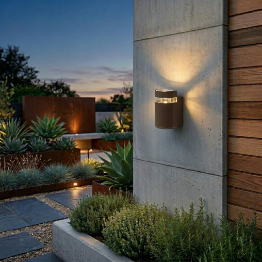 M038 B Max.1x35W braon IP44 1xGU10 zidna lampa Mitea Lighting