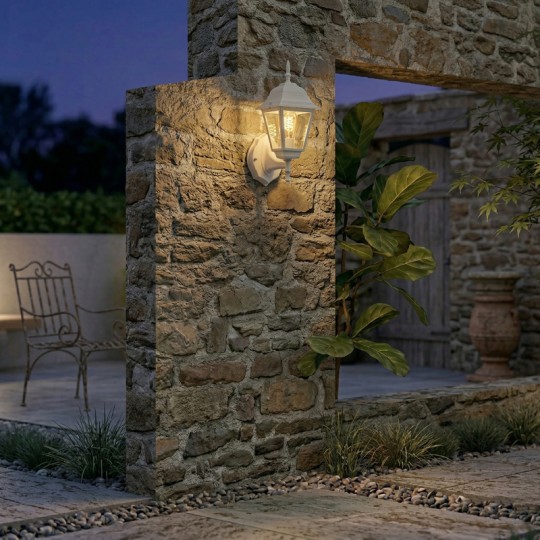 M2001-G Max.1x60W beli IP44 E27 baštenska lampa - fenjer Mitea Lighting