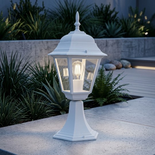 M2001-S Max.1x60W beli IP44 E27 baštenska lampa - fenjer Mitea Lighting