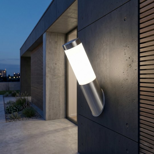M911 Max. A59 saten hrom IP44 E27 baštenska lampa zidna Mitea Lighting