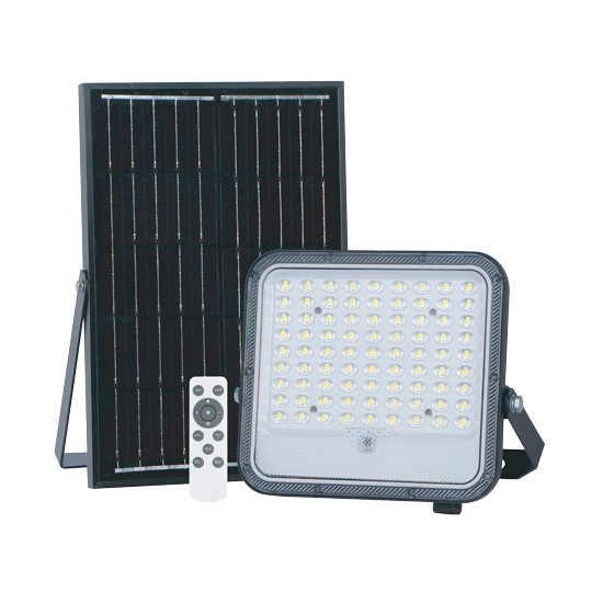 M452080-C5 100W 6500K crni IP65 solarni LED reflektor set AL body Mitea Lighting