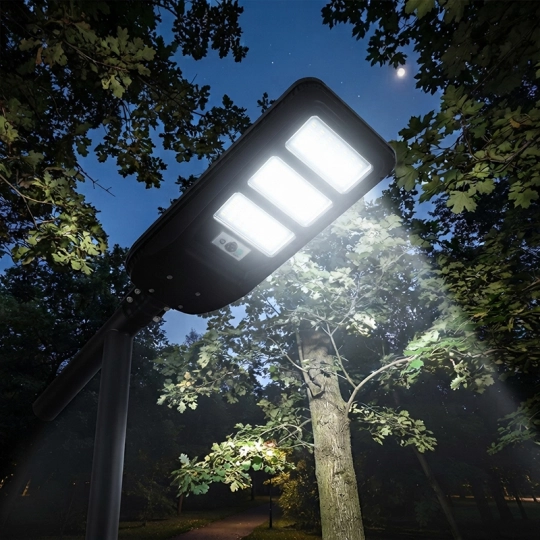 M452400-C4 400W 6500K crni IP65 ALL IN ONE solarna LED ulična svetiljka ABS radar senzor crna + daljinski Mitea Lighting