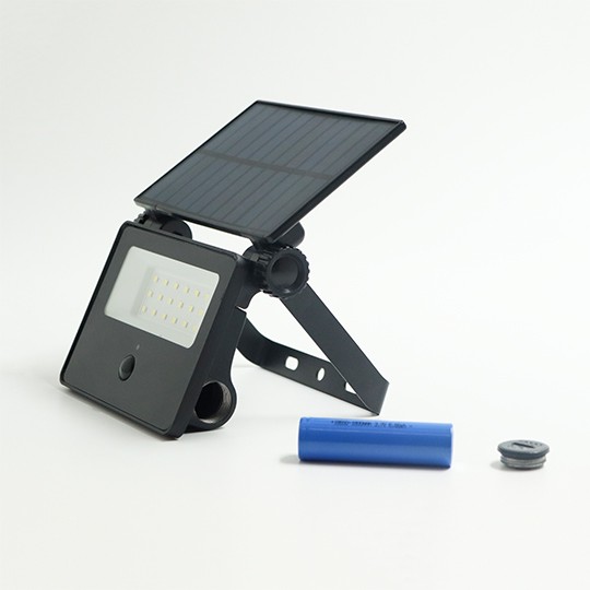 M702006-C 10W 6500K crni IP65 LED reflektor sa senzorom + solarni panel Mitea Lighting