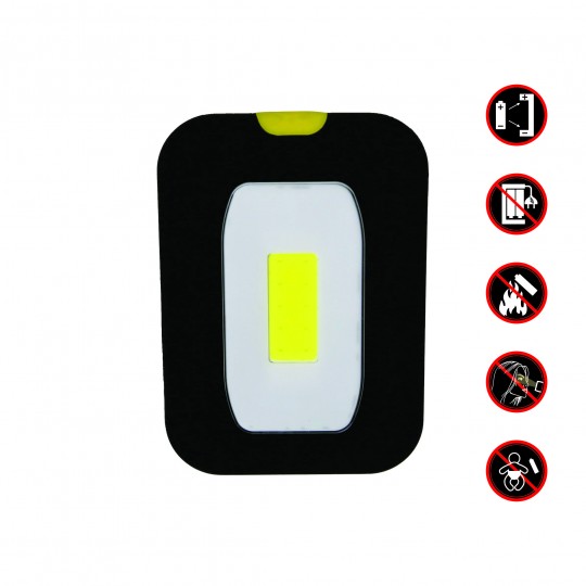 Mitea M701010 džepna COB LED lampa 2W 120 lm sa magnetom i kukom, 3xAAA