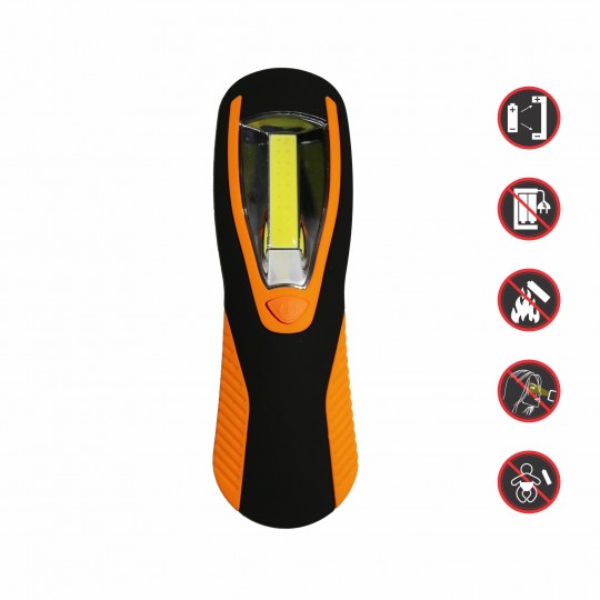 Mitea M701020 radna COB LED lampa 3W 150 lm sa magnetom i kukom, 3xAA
