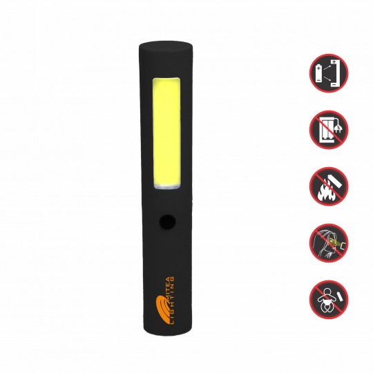 Mitea M701050 izdužena COB LED lampa 1W 150 lm sa magnetom, 3xAAA