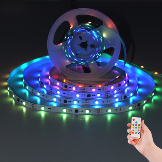 Mitea MLP-5050-30 Magic RGB LED traka 12V 7,2W/m IP20, 5m, set sa daljinskim