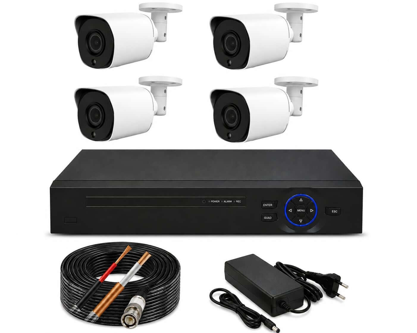 Komplet video nadzora 4 kamere i 4-kanalni DVR Full HD 2MP