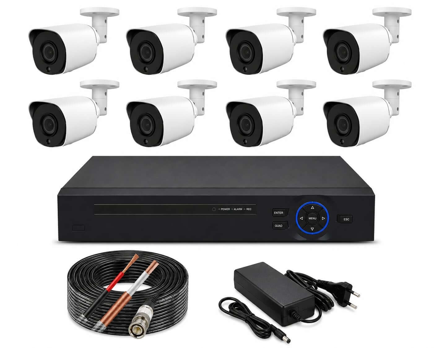 Komplet video nadzora 8 kamera i 8-kanalni DVR Full HD 2MP