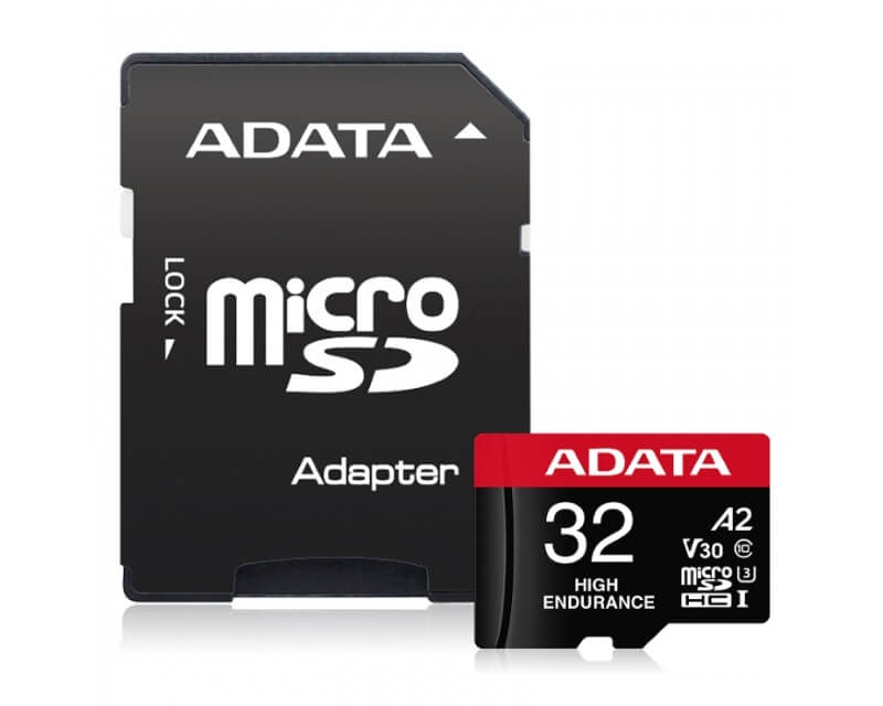 A-DATA UHS-I U3 MicroSDHC 32GB V30S class 10 + adapter AUSDH32GUI3V30SHA2-RA1Hard disk za video nadzor