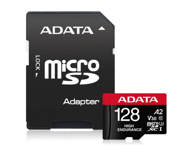 A-DATA UHS-I U3 MicroSDXC 128GB V30S class 10 + adapter AUSDX128GUI3V30SHA2-RA1Hard disk za video nadzor