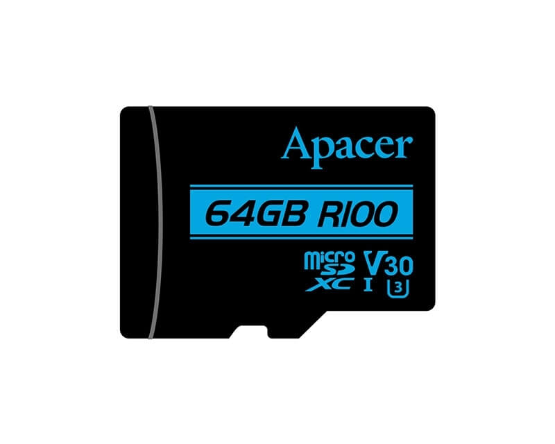 APACER UHS-I MicroSDXC 64GB V30 + Adapter AP64GMCSX10U7-RHard disk za video nadzor