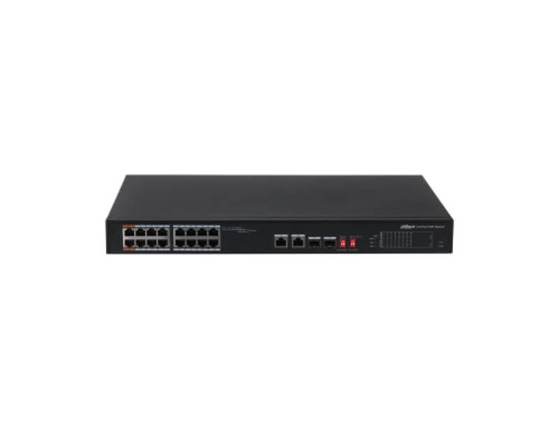 DAHUA PFS3218-16ET-135 16port Unmanaged PoE switchEthernet PoE svičevi