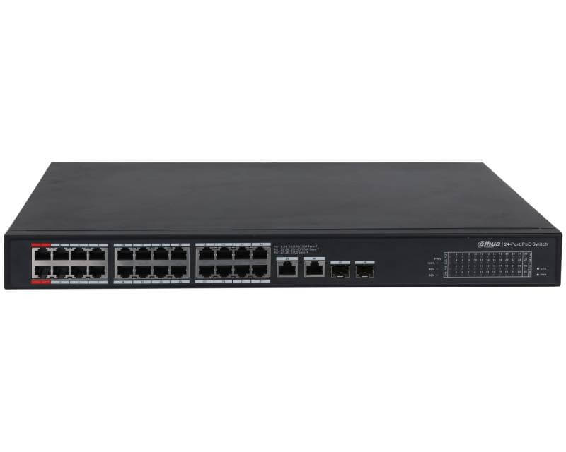 DAHUA PFS3228-24GT-360-V2 24port Unmanaged PoE switchEthernet PoE svičevi