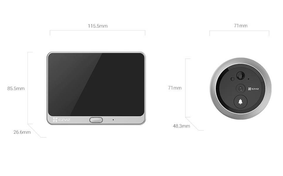WiFi interfon za vrata Ezviz