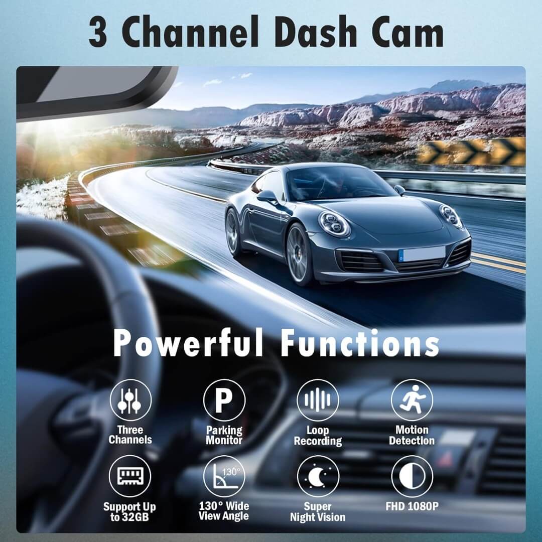 Kettz DVR Dual auto kamera HD-K909 + Rikverc - Auto kamere