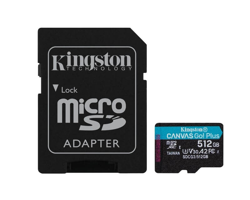Memorijska kartica KINGSTON U3 V30 microSDXC 512GB + adapterHard disk za video nadzor