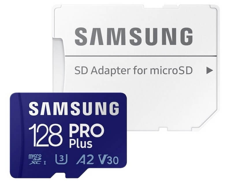 SAMSUNG PRO PLUS MicroSDXC 128GB U3 Blue + SD Adapter MB-MD128KAHard disk za video nadzor