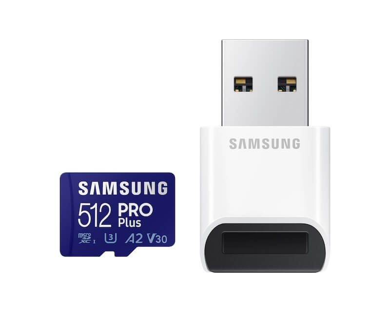 SAMSUNG PRO PLUS MicroSDXC 512GB U3 + Card Reader MB-MD512KBHard disk za video nadzor