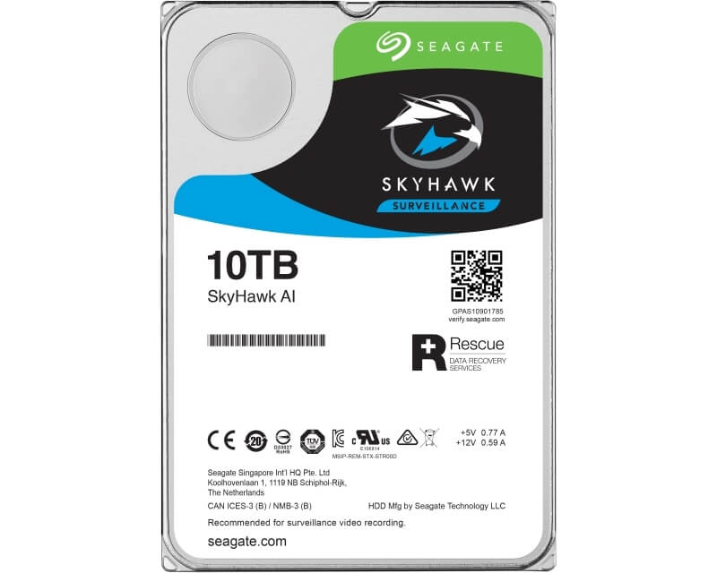 SEAGATE 10TB 3.5 SATA III 256MB ST10000VE0008 SkyHawk Surveillance HDDHard disk za video nadzor