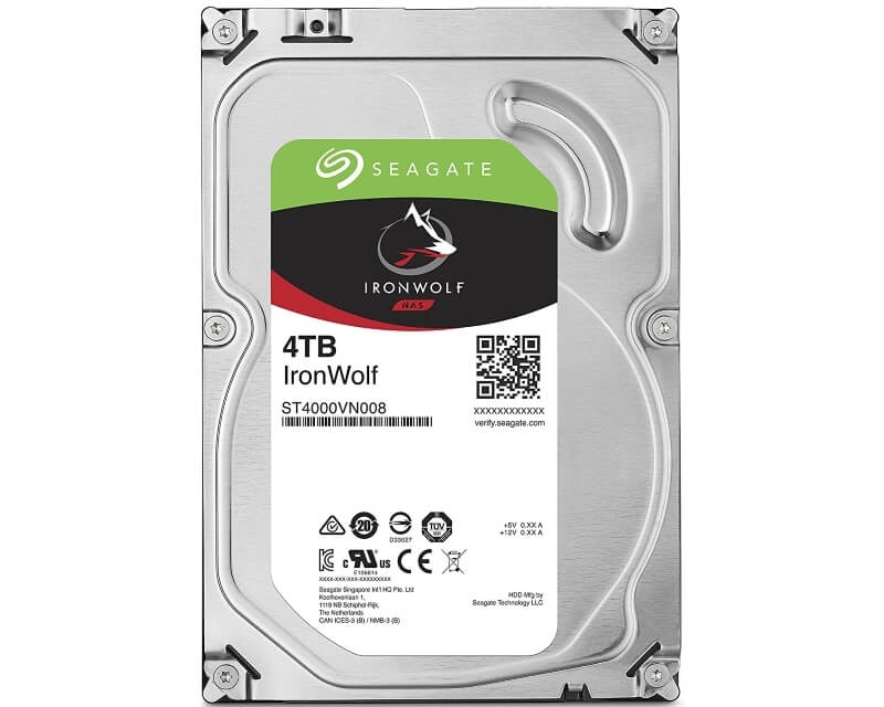 SEAGATE 4TB 3.5 SATA III 64MB ST4000VN008 IronWolf NASHard disk za video nadzor