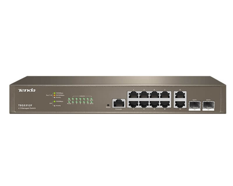 TENDA TEG5312F L3 Managed SwitchEthernet svičevi