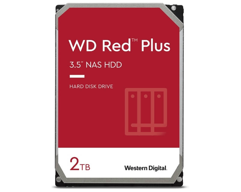 WD 2TB 3.5 SATA III 128MB WD20EFZX Red PlusHard disk za video nadzor