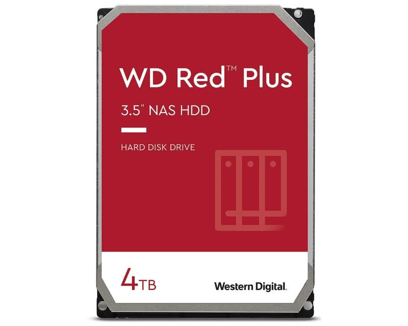 WD 4TB 3.5 SATA III 128MB WD40EFZX Red PlusHard disk za video nadzor