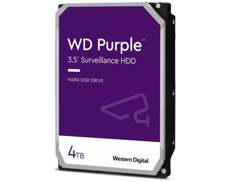 WD 4TB 3.5 SATA III 64MB IntelliPower WD42PURZ PurpleHard disk za video nadzor