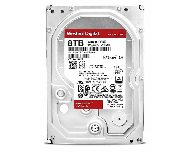 WD 8TB 3.5 SATA III 256MB 7.200rpm WD8003FFBX Red ProHard disk za video nadzor