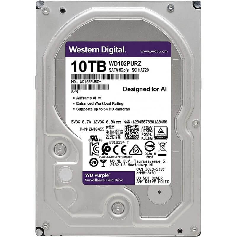 Hdd 10 Tb Western Digital Purple Hard disk za video nadzor