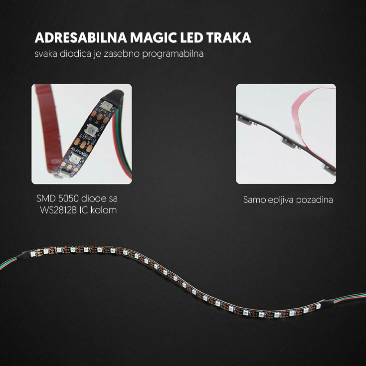 Adresabilna magic RGB LED trakaLed trake
