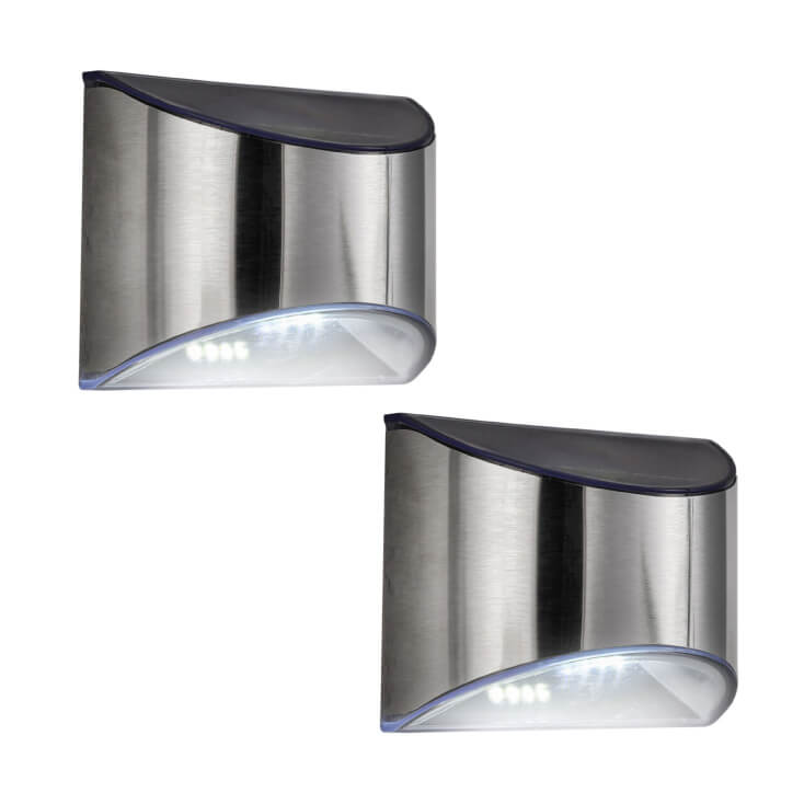 Baštenska solarna nazidna lampa - 2 kom.Led spoljna rasveta