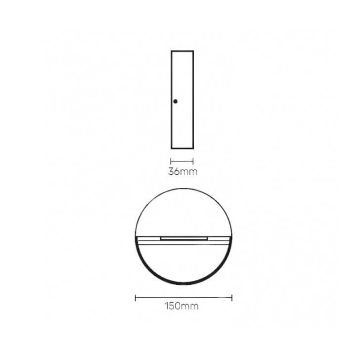 Baštenska spoljna Zidna LED lampa 4.6WLed spoljna rasveta