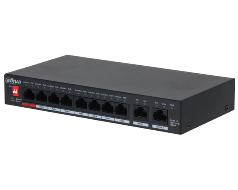 DAHUA PFS3010-8GT-96-V2 8port Ethernet PoE switchEthernet PoE svičevi